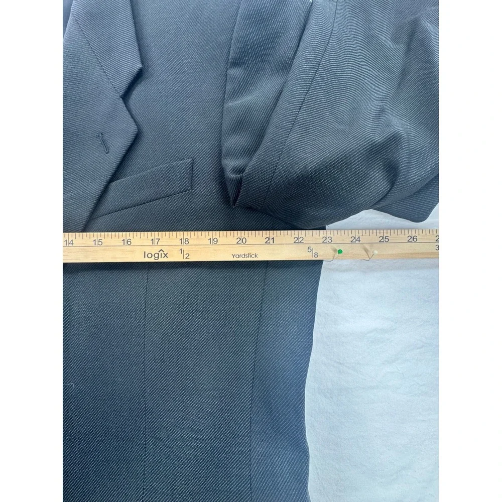 Giorgio Armani Le Collezioni 44L Suit Jacket 85% Virgin Wool Silk Italy